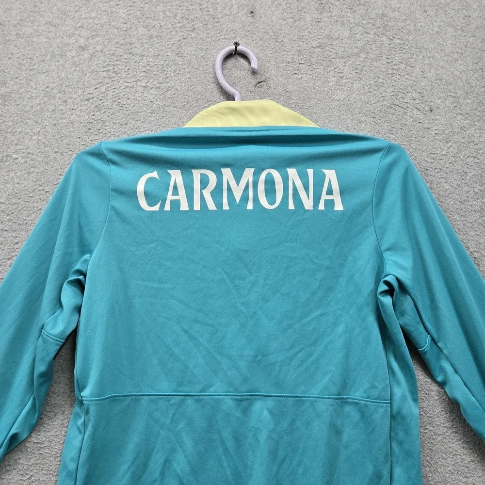 Club America Boy Shirt L Teal Embroidered Nike Carmona Team Logo Quarter